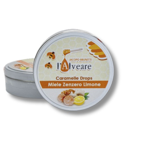 Caramelle Drops al Miele Zenzero e Limone